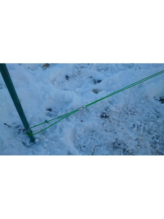 Металлополимерный цветной трос Tech-Krep 3мм 20м зеленый - накл. 136598