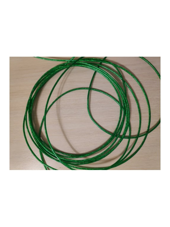 Металлополимерный цветной трос Tech-Krep 3мм 20м зеленый - накл. 136598