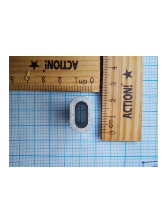 Прижимной зажим-наконечник для троса 6мм DIN 3093 1шт - ярлык Tech-Krep 102760