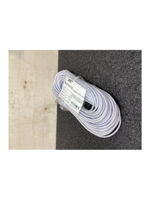 Трос хозяйственный плетёный с полимерным покрытием BEFAST 3 мм, белый, 20 м TCP030WS