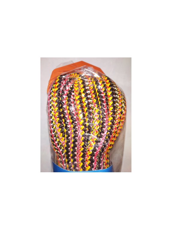 Вязаный шнур Tech-Krep ПП, 6 мм, с сердцевиной, универсальный, цветной, 20 м 139949