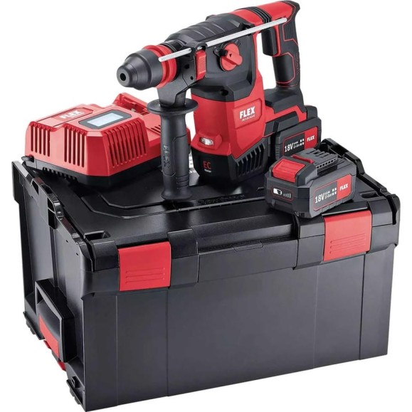 Комбинированный аккумуляторный перфоратор FLEX CHE 2-26 18.0-EC/5.0 Set 18.0 В 478474 Комбинированный аккумуляторный перфоратор FLEX CHE 2-26 18.0-EC/5.0 Set 18.0 В 478474