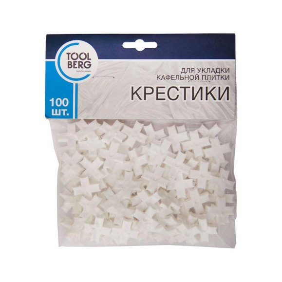 Крестики для кафельной плитки T4P 3 мм, 100 шт Toolberg ЛА-00000914 Крестики для кафельной плитки T4P 3 мм, 100 шт Toolberg ЛА-00000914