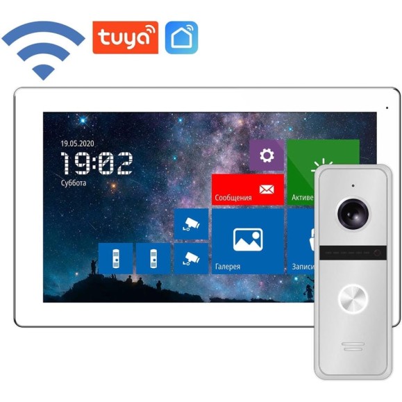Комплект сенсорного монитора и вызывной панели Novicam Freedom 10 fhd wifi kit 4229 Комплект сенсорного монитора и вызывной панели Novicam Freedom 10 fhd wifi kit 4229