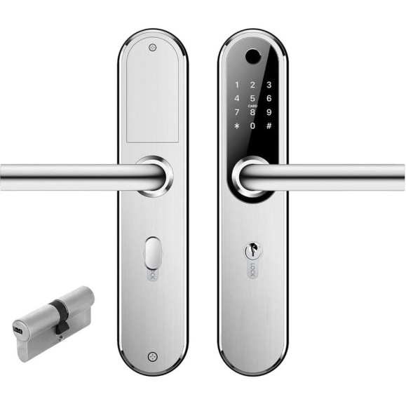 Электронный замок Novilock Home plus silver v.4239 с врезным механизмом 3585 v.4931 4987 Электронный замок Novilock Home plus silver v.4239 с врезным механизмом 3585 v.4931 4987