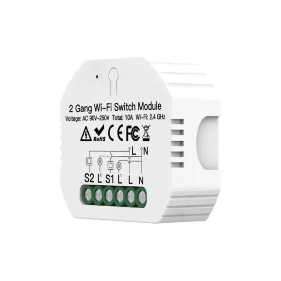 Переключатель Moes Switch Module, Wi-Fi 2,4GHz Zigbee+RF433 MGHz MS-104BZR Переключатель Moes Switch Module, Wi-Fi 2,4GHz Zigbee+RF433 MGHz MS-104BZR