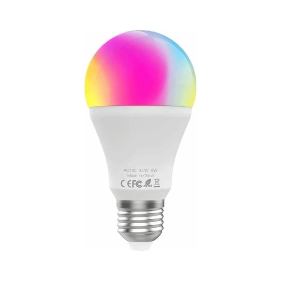 Светодиодная лампа Moes Smart LED Bulb Wi-Fi, E27, 7 Вт, 630 Лм, холодный белый WB-TDA7-RCW-E27