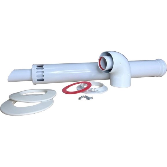 Дымоход коаксиальный с наконечником антилед 60/100 мм + protherm bosh buderus baxi 750 мм Прок ПР782990