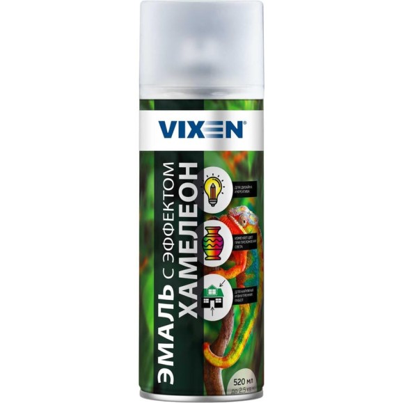 Эмаль Vixen хамелеон, ледяной мохито, аэрозоль 520 мл VX57000 Эмаль Vixen хамелеон, ледяной мохито, аэрозоль 520 мл VX57000