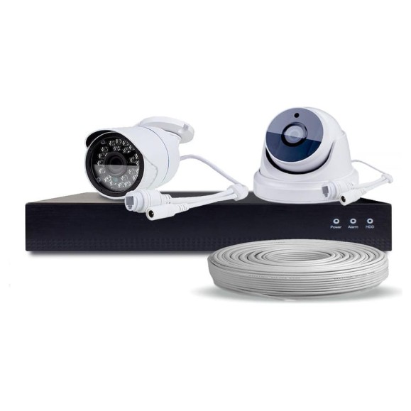 Комплект видеонаблюдения PS-link IP 2Мп KIT-B202IP-POE 1 камера для помещения 1 для улицы 2609 Комплект видеонаблюдения PS-link IP 2Мп KIT-B202IP-POE 1 камера для помещения 1 для улицы 2609