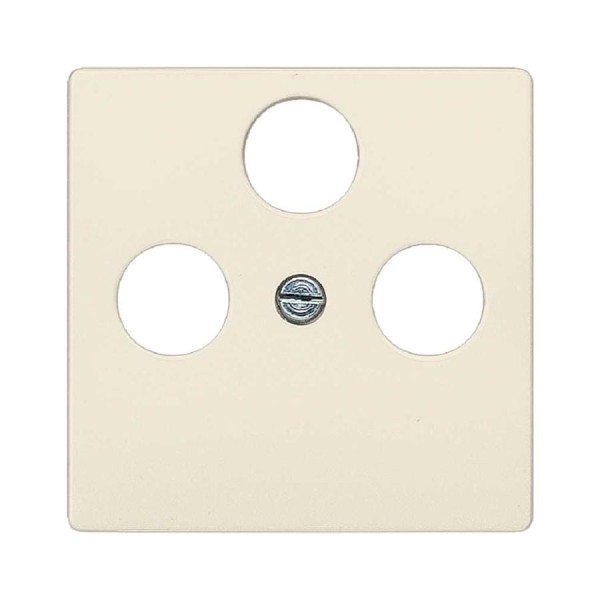 Крышка розетки для RF/TV/SAT Siemens DELTA I-SYSTEM электрический белый 55x55мм 2/3 отверстия 5TG2528-2