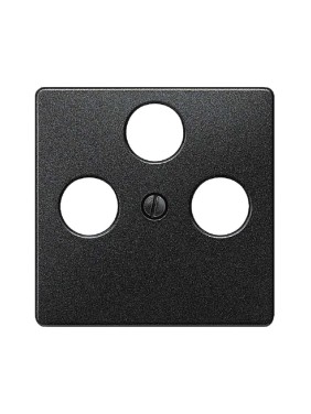Крышка розетки для RF/TV/SAT Siemens DELTA I-SYSTEM черный металлик 55x55мм 3 отверстия 5TG1222-2 Крышка розетки для RF/TV/SAT Siemens DELTA I-SYSTEM черный металлик 55x55мм 3 отверстия 5TG1222-2