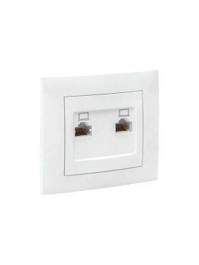 2-местная компьютерная розетка EKF Валенсия, RJ-45 белая PROxima EWK02-035-10 2-местная компьютерная розетка EKF Валенсия, RJ-45 белая PROxima EWK02-035-10