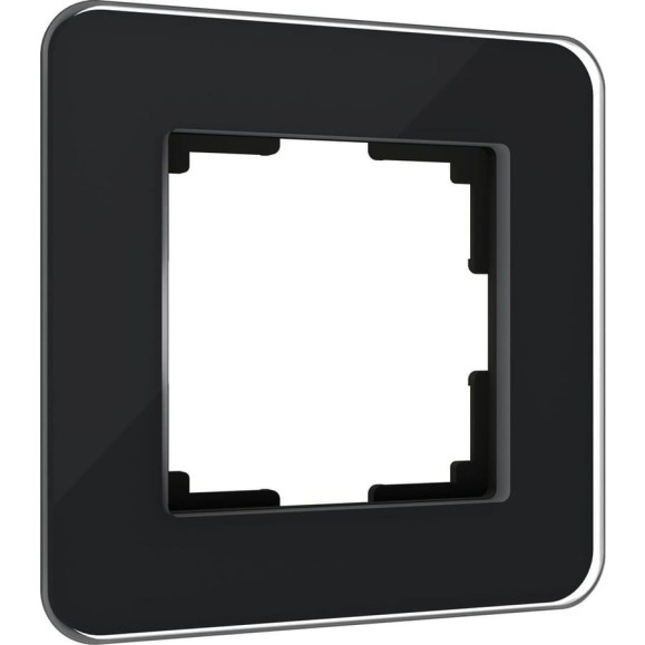Рамка WERKEL на 1 пост elite черный, стекло a063819 Рамка WERKEL на 1 пост elite черный, стекло a063819