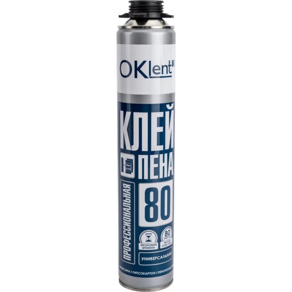 Клей-пена OKlent профессиональная, универсальная, 950 гр 00000343725 Клей-пена OKlent профессиональная, универсальная, 950 гр 00000343725