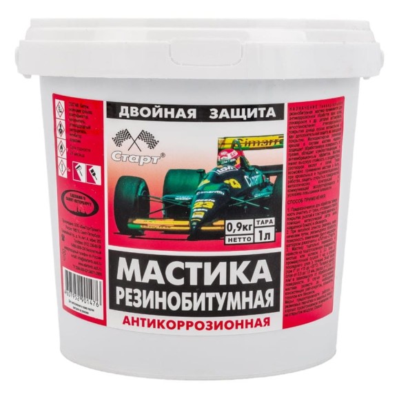 Резинобитумная мастика СТАРТ 1 л пэ 4607952901476 Резинобитумная мастика СТАРТ 1 л пэ 4607952901476