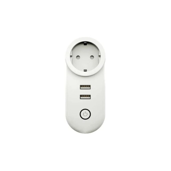 1-постовая розетка Moes Smart Socket, Zigbee, 110-240 В, 16А, белая ZP-LZ-EU2U