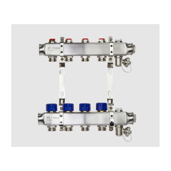 Комплект коллекторов Ридан SSM-6R set с кронштейнами, 6 контуров 088U0976R Комплект коллекторов Ридан SSM-6R set с кронштейнами, 6 контуров 088U0976R