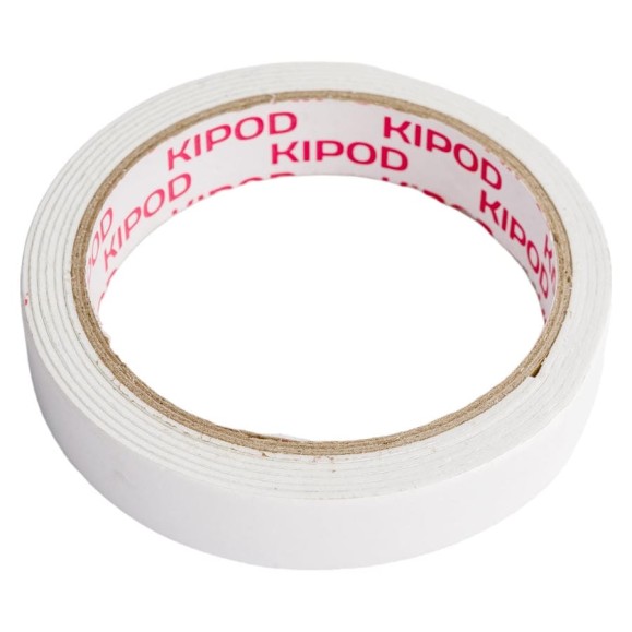 Двухсторонняя лента KIPOD на вспененной основе 19мм х 1,5м 006507001 Двухсторонняя лента KIPOD на вспененной основе 19мм х 1,5м 006507001