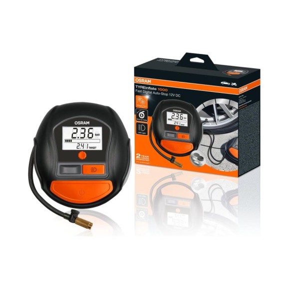 O-поршневой компрессор Osram 150 PSI, 40 л/мин, 14 А, 12 В OTI1000 O-поршневой компрессор Osram 150 PSI, 40 л/мин, 14 А, 12 В OTI1000