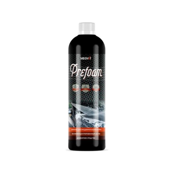 Активная пена для бесконтактной мойки Prefoam 500 мл Megvit PREFOAM 500 MEGVIT Активная пена для бесконтактной мойки Prefoam 500 мл Megvit PREFOAM 500 MEGVIT