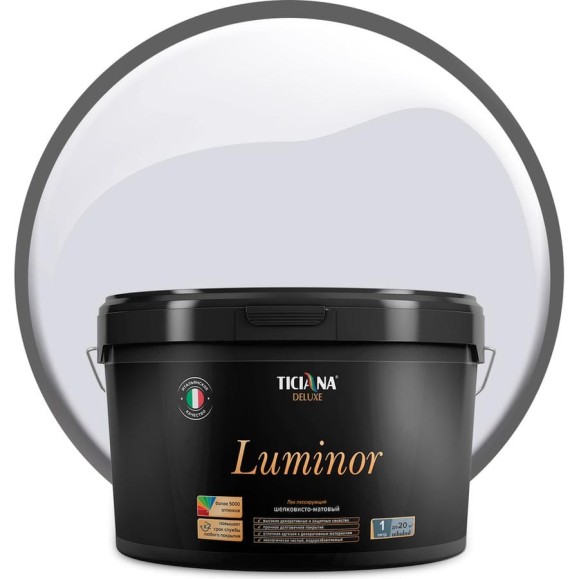Лак Ticiana DeLuxe Luminor шелковисто-матовый, 2.2 л 4300005138 Лак Ticiana DeLuxe Luminor шелковисто-матовый, 2.2 л 4300005138