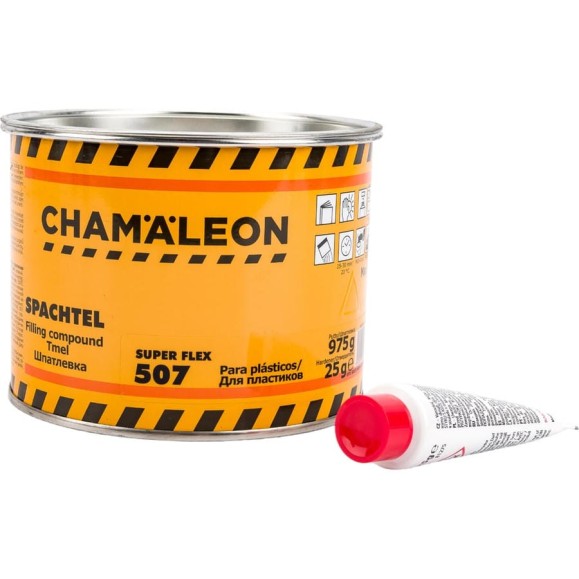 Шпатлевка для пластиков CHAMAELEON вкл.отвердитель 1кг 15075 Шпатлевка для пластиков CHAMAELEON вкл.отвердитель 1кг 15075