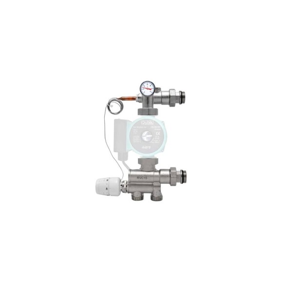 Насосно-смесительный узел для теплого пола Rvc ТП COMPACT (без насоса) 11706 Насосно-смесительный узел для теплого пола Rvc ТП COMPACT (без насоса) 11706