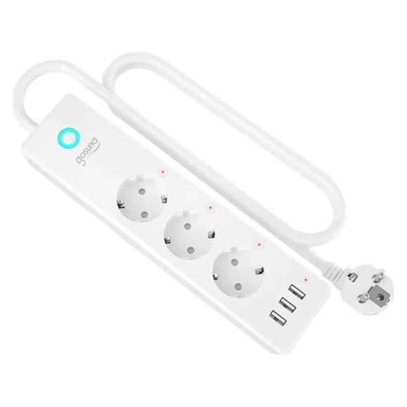 Умный сетевой фильтр GOSUND Smart plug, 3 USB outlet, total 3.1A 3 sockets seperate controlled P1 Умный сетевой фильтр GOSUND Smart plug, 3 USB outlet, total 3.1A 3 sockets seperate controlled P1