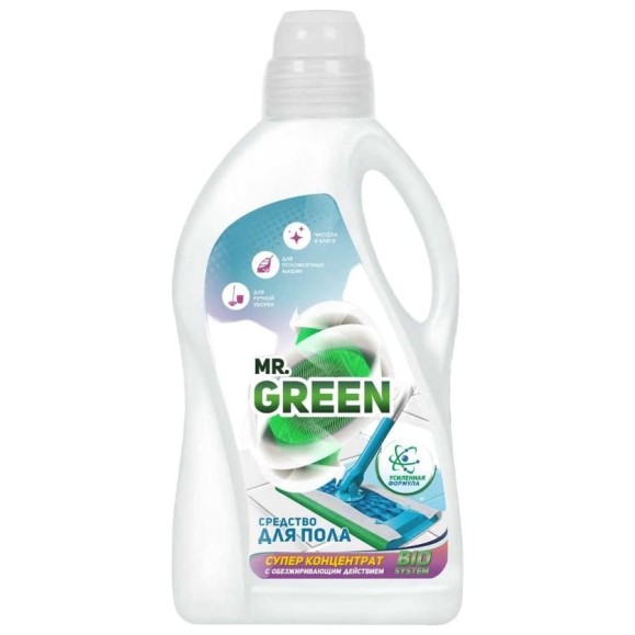 Средство для мытья полов MR.GREEN Bio system усиленная формула, 2 л ПНД 70288 Средство для мытья полов MR.GREEN Bio system усиленная формула, 2 л ПНД 70288