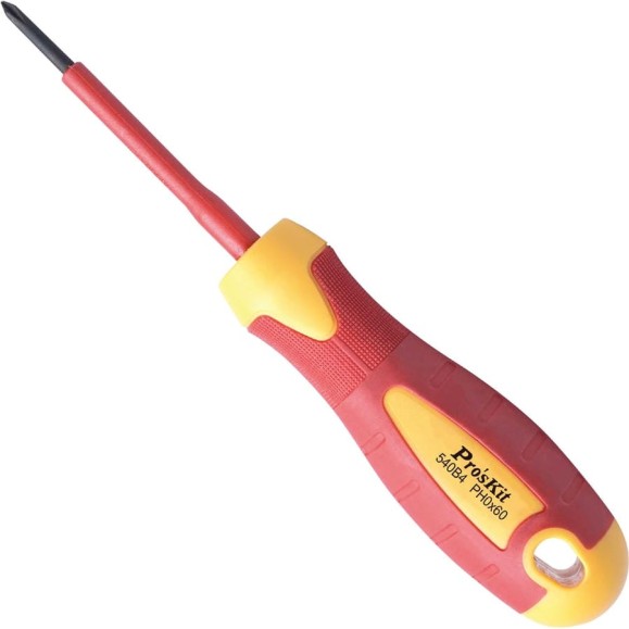 Отвертка ProsKit SD-810-P0 (аналог SD-800-P0) диэлектрическая 1000В (+ #0x60) С00040252 Отвертка ProsKit SD-810-P0 (аналог SD-800-P0) диэлектрическая 1000В (+ #0x60) С00040252