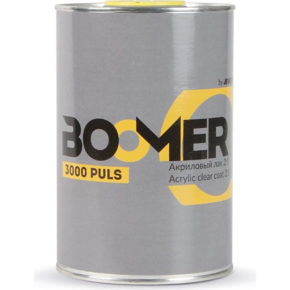 Акриловый лак BOOMER прозрачный 2:1 HS, 1 л, без отвердителя 3000/1 Акриловый лак BOOMER прозрачный 2:1 HS, 1 л, без отвердителя 3000/1