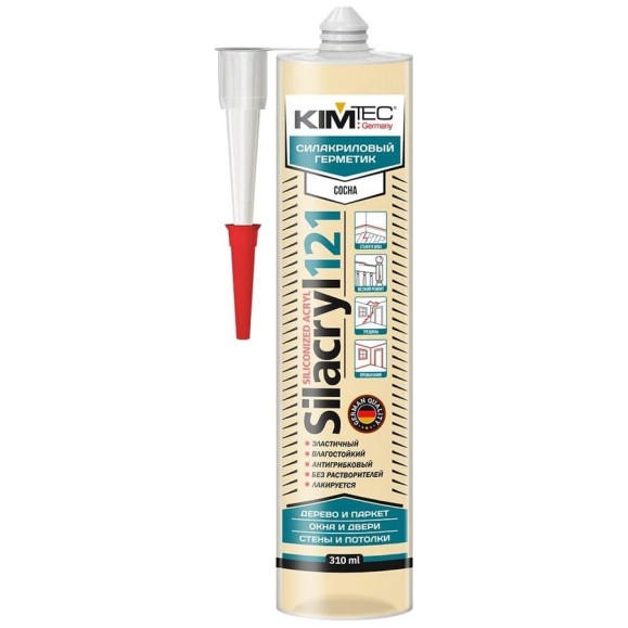 Силакриловый герметик KIM TEC Silacryl 121 сосна, 310 мл 02-04-76 Силакриловый герметик KIM TEC Silacryl 121 сосна, 310 мл 02-04-76