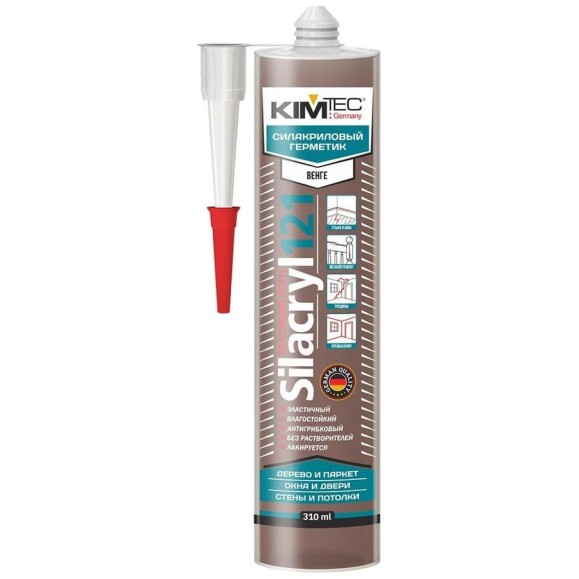 Силакриловый герметик KIM TEC Silacryl 121 венге, 310 мл 02-04-77 Силакриловый герметик KIM TEC Silacryl 121 венге, 310 мл 02-04-77