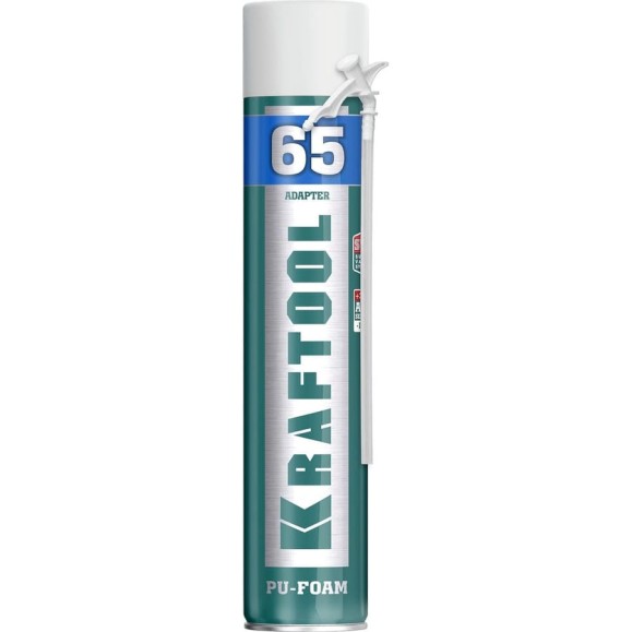 Пена KRAFTOOL Adapter 65 адаптерная профессиональная полиуретановая, всесезонная, SVS, 750 мл 41175 Пена KRAFTOOL Adapter 65 адаптерная профессиональная полиуретановая, всесезонная, SVS, 750 мл 41175