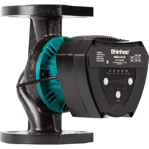 Насос циркуляционный SHINHOO MEGA 40-10F 230V 71121006 Насос циркуляционный SHINHOO MEGA 40-10F 230V 71121006