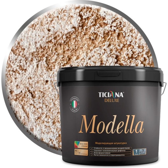Моделирующая штукатурка Ticiana DeLuxe Modella 8 л 4300002953