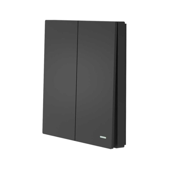 Беспроводной 2-клавишный выключатель GRITT Evolution антрацит, IP67, без реле 14005