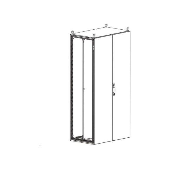 Корпус электротехнического шкафа Elbox EMS, IP65, 2000x1000x800 мм ВхШхГ, дверь: двойная распашная, металл, цвет: серый, EMS-2000.1000.800-2-IP65 Корпус электротехнического шкафа Elbox EMS, IP65, 2000x1000x800 мм ВхШхГ, дверь: двойная распашная, металл, цвет: серый, EMS-2000.1000.800-2-IP65