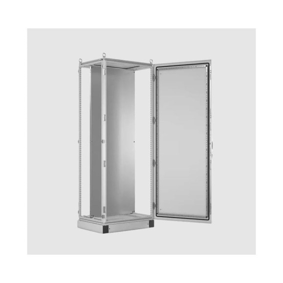 Корпус электротехнического шкафа Elbox EMS, IP65, 2200x800x600 мм ВхШхГ, дверь: металл, цвет: серый, EMS-2200.800.600-1-IP65