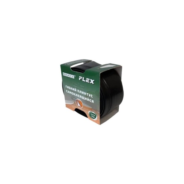 Гибкий плинтус Центурион flex черный, 3 м 86488