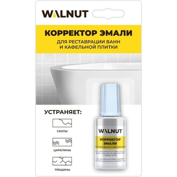Корректор для восстановления белой эмали WALNUT 20 мл WLN0340 Корректор для восстановления белой эмали WALNUT 20 мл WLN0340