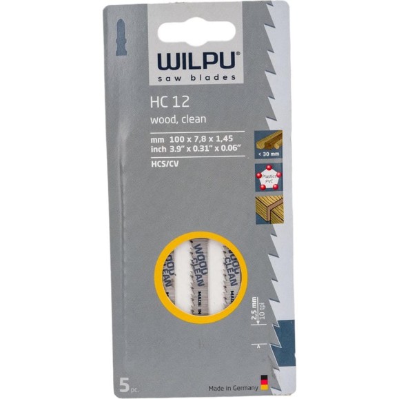 Пилка по дереву HC 12 5 шт. WILPU 211000005
