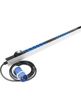 Блок силовых розеток Rem -MC, Shuko х 24, вход IEC 320 309 3PN, шнур 3 м, 1863x45x60 мм (ВхШхГ), 32А, для шкафов, автомат, алюминий, с контроллером R-MC1-32-24S-A-MI-1820-3-2P Блок силовых розеток Rem -MC, Shuko х 24, вход IEC 320 309 3PN, шнур 3 м, 1863x45x60 мм (ВхШхГ), 32А, для шкафов, автомат, алюминий, с контроллером R-MC1-32-24S-A-MI-1820-3-2P