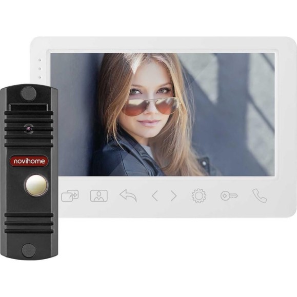 Комплект full hd видеодомофона Novihome Surface 7 fhd kit white v. 4255 Комплект full hd видеодомофона Novihome Surface 7 fhd kit white v. 4255