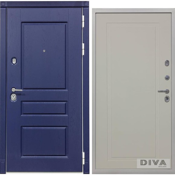 Дверь DIVA 45 2050x960 мм, правая, Роял синий - Н10 Софт Шампань УТ-00075167 Дверь DIVA 45 2050x960 мм, правая, Роял синий - Н10 Софт Шампань УТ-00075167