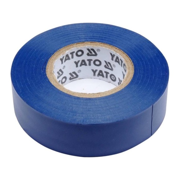 Изолента ПВХ YATO 19 мм, 20 м, голубая YT-81651 Изолента ПВХ YATO 19 мм, 20 м, голубая YT-81651