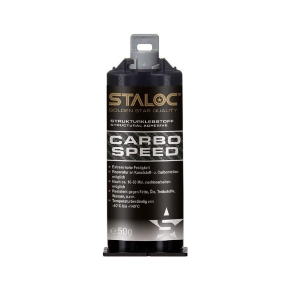 Полиуретановый клей для ремонта деталей из пластика и карбона STALOC 2К carbo speed, 50 мл 104409037 Полиуретановый клей для ремонта деталей из пластика и карбона STALOC 2К carbo speed, 50 мл 104409037
