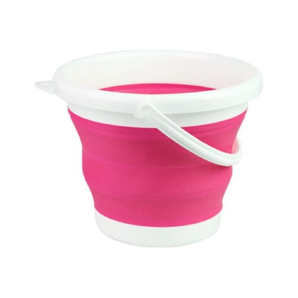Складное ведро SanTrade SL силиконовое SM-PR102/PK (розовое, 10 литров) 4422 Складное ведро SanTrade SL силиконовое SM-PR102/PK (розовое, 10 литров) 4422