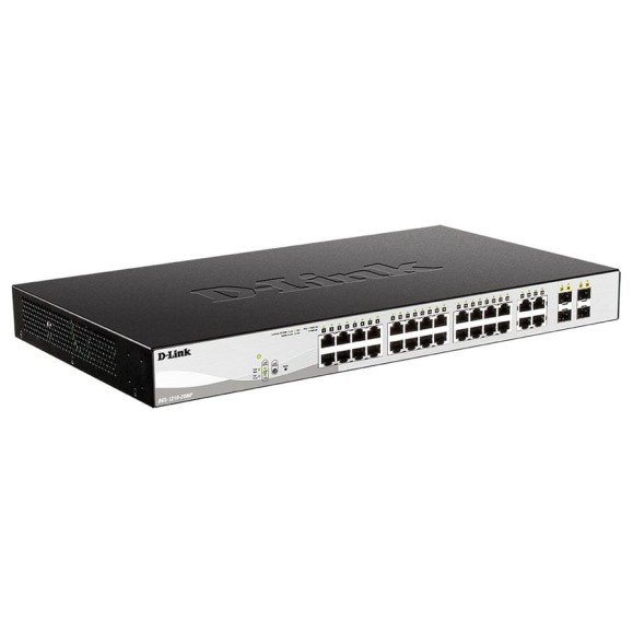 Настраиваемый l2 коммутатор d-link с 24 портами 10/100/1000base-t и 4 комбо-портами 100/1000base-t/sfp 24 порта poe 802.3af/at DGS-1210-28MP/F3A Настраиваемый l2 коммутатор d-link с 24 портами 10/100/1000base-t и 4 комбо-портами 100/1000base-t/sfp 24 порта poe 802.3af/at DGS-1210-28MP/F3A